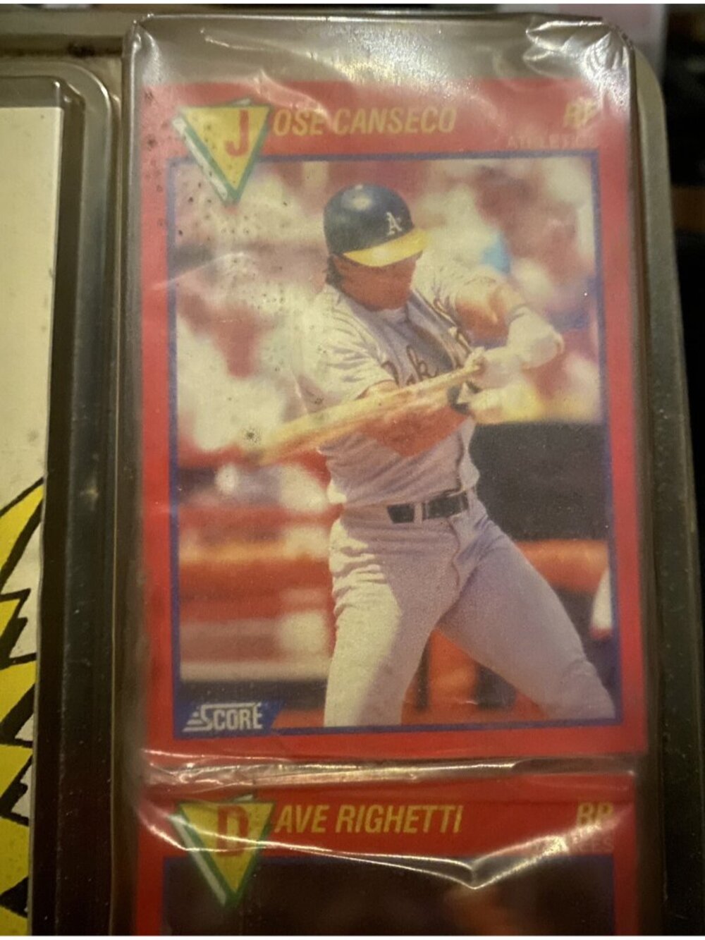 Unopened 1989 Score Baseball Cards. Sealed 100 Cards. Jose Canseco Don Mattingly